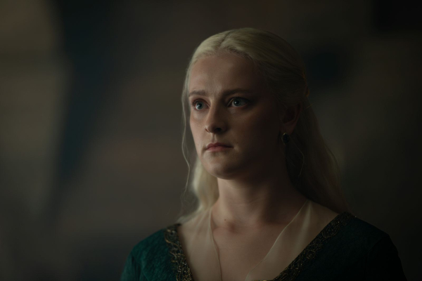 Phia Saban as Helaena Targaryen in season three of House of the Dragon.